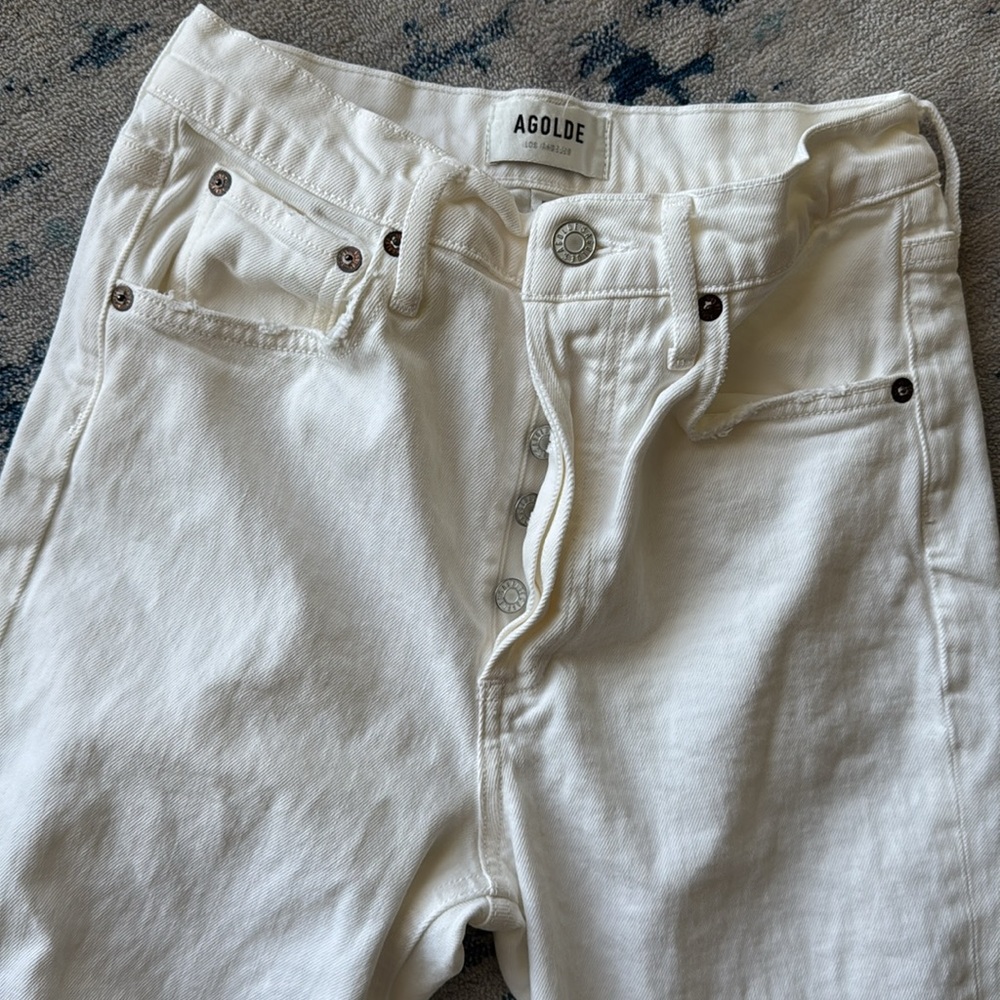 Agolde Riley Crop High Rise Jeans - Picture 2 of 11
